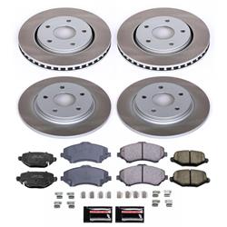 PowerStop Z17 Evolution Plus Semi-Coated Rotor Brake Kits SC6563