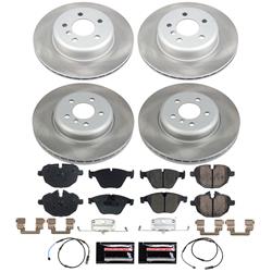 PowerStop Z17 Evolution Plus Semi-Coated Rotor Brake Kits for 2011 535I XDRIVE - SC6582