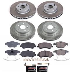 PowerStop Z17 Evolution Plus Semi-Coated Rotor Brake Kits for 2013-2015 GLK250, 2010-2015 GLK350 - SC6604