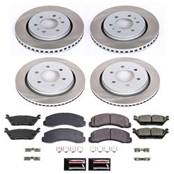 PowerStop Z17 Evolution Plus Semi-Coated Rotor Brake Kits for 2015-2017 F-150 - SC6803