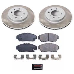 PowerStop Z17 Evolution Plus Semi-Coated Rotor Brake Kits for 1993-1995 CIVIC, 1994-2001 INTEGRA - SC692