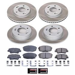 PowerStop Z17 Evolution Plus Semi-Coated Rotor Brake Kits for 2014-2016 SOUL - SC6945