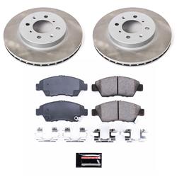 PowerStop Z17 Evolution Plus Semi-Coated Rotor Brake Kits for 1993-1995 CIVIC, 1994-1997 CIVIC DEL SOL, 2007-2008 FIT - SC694