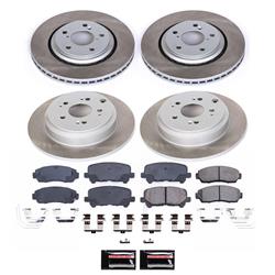 PowerStop Z17 Evolution Plus Semi-Coated Rotor Brake Kits for 2015-2017 ODYSSEY - SC6958