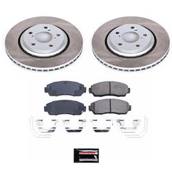 PowerStop Z17 Evolution Plus Semi-Coated Rotor Brake Kits for 2015-2017 ODYSSEY, 2019-2025 PASSPORT - SC6959