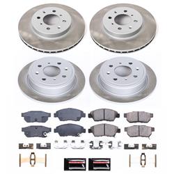PowerStop Z17 Evolution Plus Semi-Coated Rotor Brake Kits for 1994-1997 CIVIC DEL SOL - SC695
