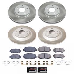 PowerStop Z17 Evolution Plus Semi-Coated Rotor Brake Kits for 2013-2015 CX-5 - SC6965