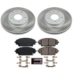 PowerStop Z17 Evolution Plus Semi-Coated Rotor Brake Kits for 2014-2016 3, 2016-2021 CX-3 - SC6974