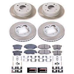 PowerStop Z17 Evolution Plus Semi-Coated Rotor Brake Kits for 1991-1997 ACCORD, 1997 CL - SC698