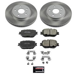 PowerStop Z17 Evolution Plus Semi-Coated Rotor Brake Kits for 2014-2015 IS250 - SC6990