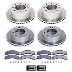 PowerStop Z17 Evolution Plus Semi-Coated Rotor Brake Kits for 2015-2019 SIERRA 2500 HD, SILVERADO 2500 HD, 2016-2019 SUBURBAN 3500 HD - SC6992
