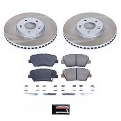 PowerStop Z17 Evolution Plus Semi-Coated Rotor Brake Kits for 2013-2018 SANTA FE SPORT, 2014-2020 SORENTO - SC7064