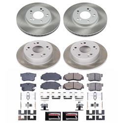 PowerStop Z17 Evolution Plus Semi-Coated Rotor Brake Kits for 1997-2001 INTEGRA - SC707