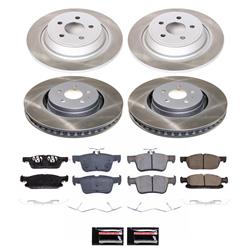 PowerStop Z17 Evolution Plus Semi-Coated Rotor Brake Kits for 2016-2018 MKX - SC7231