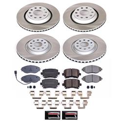 PowerStop Z17 Evolution Plus Semi-Coated Rotor Brake Kits for 2013-2016 CC, 2015-2021 GTI - SC7254