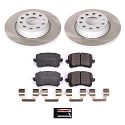 PowerStop Z17 Evolution Plus Semi-Coated Rotor Brake Kits for 2015 Q3 QUATTRO, Q3, 2009-2017 CC - SC7324
