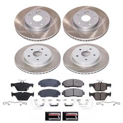 PowerStop Z17 Evolution Plus Semi-Coated Rotor Brake Kits for 2016-2019 LEGACY - SC7357