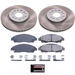 PowerStop Z17 Evolution Plus Semi-Coated Rotor Brake Kits SC7409