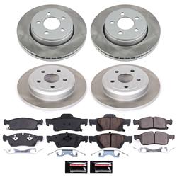 PowerStop Z17 Evolution Plus Semi-Coated Rotor Brake Kits for 2017-2020 GRAND CHEROKEE - SC7413