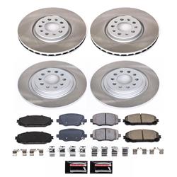 PowerStop Z17 Evolution Plus Semi-Coated Rotor Brake Kits for 2016-2023 CHEROKEE - SC7415