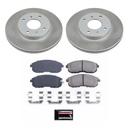 PowerStop Z17 Evolution Plus Semi-Coated Rotor Brake Kits for 1993-2001 ALTIMA, 1999-2002 G20, 2000-2006 SENTRA - SC749