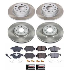 PowerStop Z17 Evolution Plus Semi-Coated Rotor Brake Kits for 2015-2020 PASSAT - SC7501