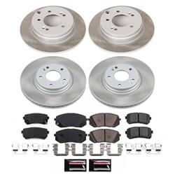 PowerStop Z17 Evolution Plus Semi-Coated Rotor Brake Kits for 2016-2020 OPTIMA, 2016-2019 SONATA - SC7522
