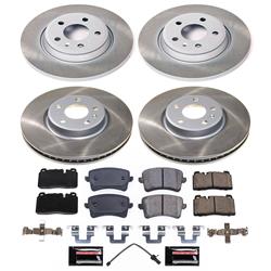 PowerStop Z17 Evolution Plus Semi-Coated Rotor Brake Kits for 2013-2017 Q5 - SC7538
