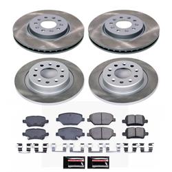 PowerStop Z17 Evolution Plus Semi-Coated Rotor Brake Kits SC7557