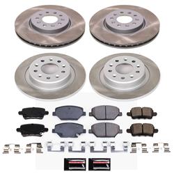 PowerStop Z17 Evolution Plus Semi-Coated Rotor Brake Kits for 2018-2021 EQUINOX, 2019 LACROSSE, 2021 TERRAIN - SC7565