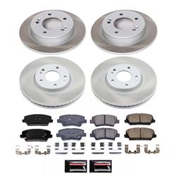 PowerStop Z17 Evolution Plus Semi-Coated Rotor Brake Kits for 2017-2018 FORTE5, 2017 VELOSTER - SC7583
