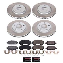 Power Stop Z17 Evolution Plus Semi-Coated Rotor Brake Kits SC7584