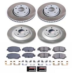 PowerStop Z17 Evolution Plus Semi-Coated Rotor Brake Kits for 2016-2024 CX-5 - SC7609