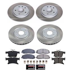 PowerStop Z17 Evolution Plus Semi-Coated Rotor Brake Kits for 2017-2024 PACIFICA, 2020-2024 VOYAGER - SC7841