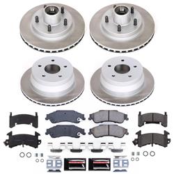 PowerStop Z17 Evolution Plus Semi-Coated Rotor Brake Kits for 1998-2003 S10, 2000-2003 SONOMA - SC7913