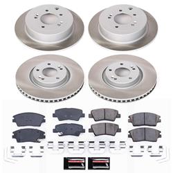 PowerStop Z17 Evolution Plus Semi-Coated Rotor Brake Kits for 2017-2022 SPORTAGE - SC7920