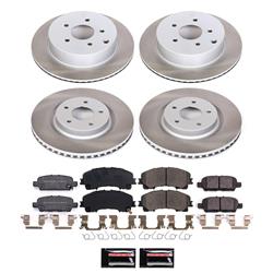 Power Stop Z17 Evolution Plus Semi-Coated Rotor Brake Kits SC8006