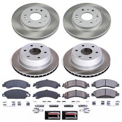 PowerStop Z17 Evolution Plus Semi-Coated Rotor Brake Kits for 2005-2006 SIERRA 1500, 2007 SIERRA 1500 CLASSIC - SC8071