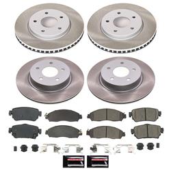 PowerStop Z17 Evolution Plus Semi-Coated Rotor Brake Kits for 2018-2025 LEAF - SC8274