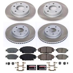 PowerStop Z17 Evolution Plus Semi-Coated Rotor Brake Kits for 2017-2018 3, 2019-2021 CX-3 - SC8282