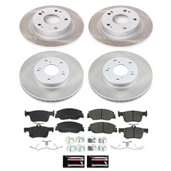 PowerStop Z17 Evolution Plus Semi-Coated Rotor Brake Kits for 2022-2024 CIVIC, 2019-2022 INSIGHT - SC8343