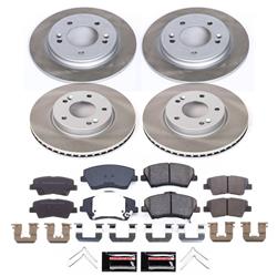 PowerStop Z17 Evolution Plus Semi-Coated Rotor Brake Kits for 2019 ELANTRA - SC8344