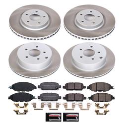 PowerStop Z17 Evolution Plus Semi-Coated Rotor Brake Kits for 2019-2020 QX60 - SC8347