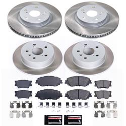 PowerStop Z17 Evolution Plus Semi-Coated Rotor Brake Kits SC8348