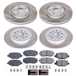 PowerStop Z17 Evolution Plus Semi-Coated Rotor Brake Kits for 2013-2014 EDGE, 2013-2015 MKX - SC8847
