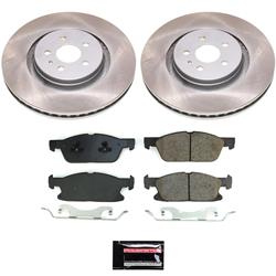 PowerStop Z17 Evolution Plus Semi-Coated Rotor Brake Kits for 2017-2020 CONTINENTAL, MKZ, 2017-2019 FUSION - SC8960