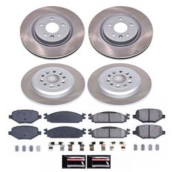 PowerStop Z17 Evolution Plus Semi-Coated Rotor Brake Kits for 2010 MKT - SC8970