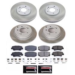 PowerStop Z17 Evolution Plus Semi-Coated Rotor Brake Kits for 2009-2010 SONATA - SC9061