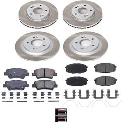 PowerStop - Brake Rotor and Pad Combos for 2018 ELANTRA GT - SC9352