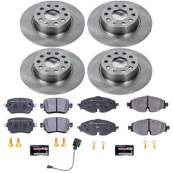 PowerStop Track Day Spec High Performance Brake Kits for 2017-2019 GOLF ALLTRACK, 2015-2018 GTI, 2021-2022 PASSAT - TDSK8364